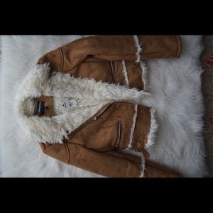 Fur Trimmed Suede Jacket Women’s XS